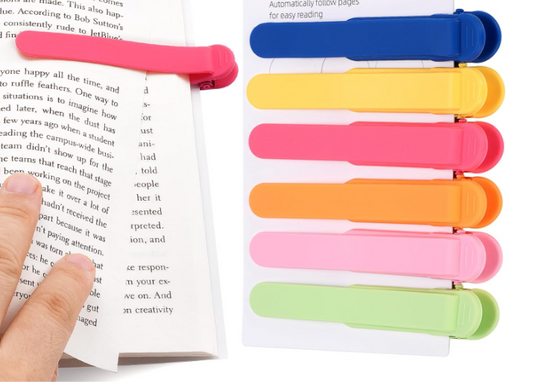 5 PCS Automatic Bookmark,  for Reading Lovers + 1 as a gift