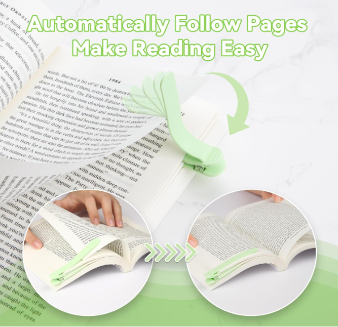 5 PCS Automatic Bookmark,  for Reading Lovers + 1 as a gift