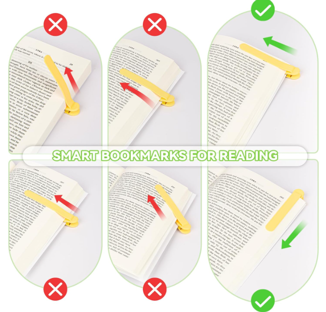5 PCS Automatic Bookmark,  for Reading Lovers + 1 as a gift